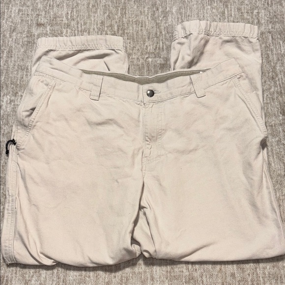 Columbia 38x30 100% cotton regular fit cargo khaki pants men's - Picture 1 of 5